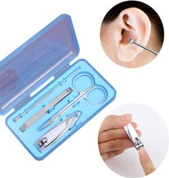 Nail Care Tools Manicure Sets Nail Clippers Nail Scissors Tweezer Manicure Pedicure Set Travel Grooming Kit 4pcsset3665433