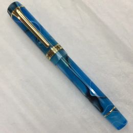 Pens Kaigelu 316A Marble Blue Acrylic Celluloid Fountain Pen Iridium EF F M Nib Classic Pen Beautiful Business gitf Pens stationery