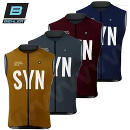 Racing Jackets Pro Team Men Summer Windproof Cycling Jersey Vest SYN Bike Sleeveless Lightweight Breathable Bicycle Cloting Ciclismo