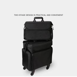 Carry-Ons New High quality Trolley Cosmetic case handbag set,Nails Makeup Toolbox Trolley Suitcase,Women Beauty Tattoo Box Rolling Luggage