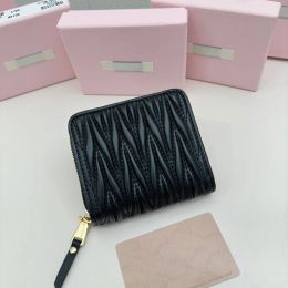 Wallets 2023 Cloud Pleated Wallet Designer Brand Letter Clutch Versatile New Zipper Fashion Soft Wallet Card Holder MINI Bag Hot Selling