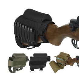 Packs Tactical Rifle Cases Cheek Rest Riser Ammo Cartridges Hunting Carrier Pouch Round Cartridge Bag Shell Buttstock Magazine Holder