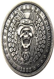 HB13 Hobo Morgan Dollar skull zombie skeleton Copy Coins Brass Craft Ornaments home decoration accessories3423107