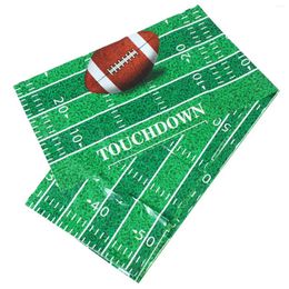 Table Cloth Rugby Party Tablecloth Football Covers Tablecloths Kids Birthday Decorations Sports Themed