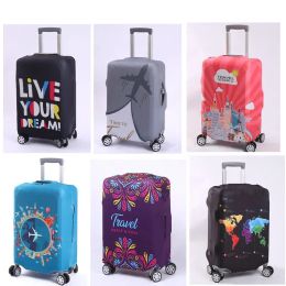 Accessories Luggage Covers Protector Printed Elastic Travel Luggage Suitcase Protective Cover Stretch Dust Covers Luggage Supplies
