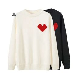 Designer Sweater Love&Heart A Embroidery Woman Lover Cardigan Knit Round Neck High Collar Womens Fashion Letter White Black Long Sleeve Clothing Pullover Shirt 540