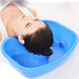 Bathtubs Super Big Neck Rest Hair Washing Basin Bowl Sink Drain Tube Handicap Bed Basin Portable Shampoo Basin for The Disabled Bedridden