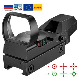 Scopes Hot 20mm Rail Riflescope Hunting Optics Holographic Red Dot Sight Reflex 4 Reticle Tactical Scope Collimator Sight