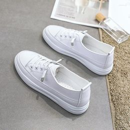 Casual Shoes White Sneakers Women 2024 Summer Versatile Flat Trendy Lady Shallow Mouth Korean Comfort Board Zapatos De Mujer