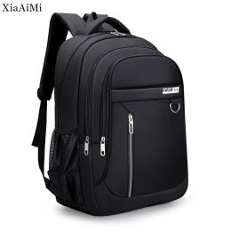 Backpacks Men's Travel Backpack Black Waterproof Oxford Student School Bag Casual Large Capacity Backpack Business Computer Bags