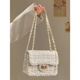 wallet diane bag chenel Autumn/Winter Womens Underarm Bag Woven Wind Chain Crossbody Bag Bag Premium Bag