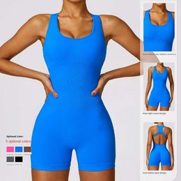 Sport Sets Align Clothing Fiess Lu Bodysuit Yoga Mermaid Women's and Hip Lift Integrated Sports Lemon Gym Running Workout