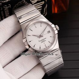 New Steel Case Date White Dial 123 10 38 21 02 001 Miyota 8215 Automatic Mens Watch Stainless Steel Bracelet Gents Watches hello w229r