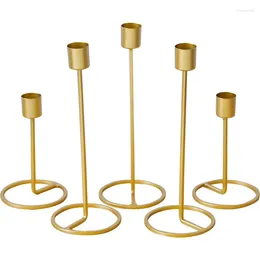 Candle Holders Modern Iron Holder Candlestick Ornaments Wedding Party Banquet Decoration Bar Living Room Decor Table