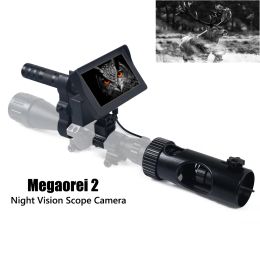 Cameras Megaorei 2 Hunting Camera Infrared Night Vision Scope Device Hd 720p Video Photo with 4.3 Inch Hd Display for Riflescopes