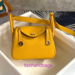 10A top quality bag women purse Designer Tote Herrmms Lindiss Bags Handmade wax thread mini cowhide genuine leather doctor single With Original Logo