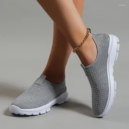 Casual Shoes Female Sneakers Women's Vulcanised Fashion Breathable Mesh Knit Gym Running Luxury Soft Sole