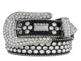 bai cheng 2022 Designer belt for men women Rhinestone belts with full multicolour shiny diamond rhinestones7900241