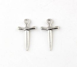 300Pcs Alloy Sword Charms Pendants For Jewellery Making Bracelet Necklace DIY Accessories 9.5X20.5mm A-2477010372