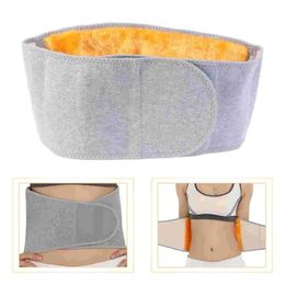 Men's Winter Thickened Warm Plush Waist Warmer Waist Support Belt Comfortable Warm Belly Protection Wrap