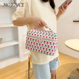 Cosmetic Bags Women Handbag Luxury Designer Cotton Clutch Bag Fashionalbe Storage Quilted Simple Female Commuter For Office Travel