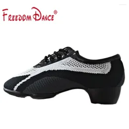 Dance Shoes Breath Jazz Sneakers For Men Women Durable Skidproof Soft Soles Latin Ballroom Dancing Street Size 34-45