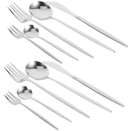 Dinnerware Sets Fork And Spoon 30-piece Box Set Flatware Steak Tableware Stainless Steel Cutlery Kit