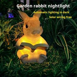 Garden Decorations Creative LED Solar Animal Home Artificial Flowers Lights Waterproof Outdoor Lawn Lamp Solary Energy Outside Decor