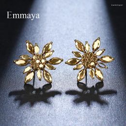 Stud Earrings Emmaya Fashion Shiny Star Shape Zirconia Earring For Female Fascinating Style In Wedding Party Dainty Gift