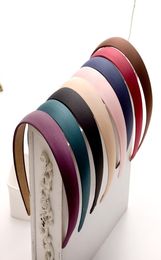 25cm Head Hoop Hair Clasp for Women Colored Satin Covered Resin Hairbands Ribbon Covered HeadBand Hair Accessory4074667