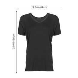 Sweat T-shirt Proof Undershirt Men Underarm Men's Undershirts Breathable For Pad Cotton Linen Short Sleeve Fitness Mens 240412