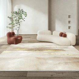 Carpets Simple Halo Dyed Printed Carpet Light Luxury Style Flannel Living Room Floor Mat Large Area Coffee Table Sofa Bedroom