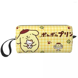 Cosmetic Bags Pom Purin Cartoon Bag Women Makeup Animal Dog Travel Water Resistant Toiletry Organizer Pouch