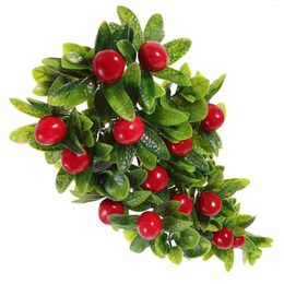 Party Decoration Christmas Garland Simulated Fruit Hanging Ornaments Artificial Drooping Plant Fake Green Plants Simulation Decor Leaf