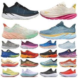 Ho designer di scarpe da corsa Donne Clifton 9 Bondi 8 Speedgoat 5 Mafate Speed 4 Outdoor Sport Triple Harbor Mist Haze Shifting Sand Carbon X3