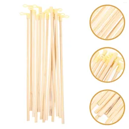 Table Lamps 100 Pcs Wedding Decor Lanterns Pole For Kids Stick Bamboo Toy Paper Handle Wooden Child