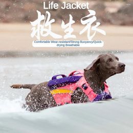 Dog Apparel Life Jacket With High Buoyancy Swimming Suit Wear-resistant Pet Clothing