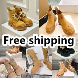 2024 Designer Boots Trendy Women Short Booties Ankle Boot Luxury Soles Womens Party Heel size 35-40 Desert SMFK GAI