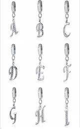 Letter Charms for Bracelets Necklace Authentic 925 Sterling Silver A-Z Pendant Beads DIY Alphabet Charms for Making Jewelry9860881