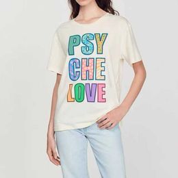 Product Recommendation 2024 Summer Style Slim Fit Casual Daily Korean Versatile Letter Off White T-shirt