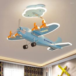 Ceiling Lights Modern Cartoon Decoration Aeroplane Children's Bedroom Creative Nordic Boy Room Design Lamp