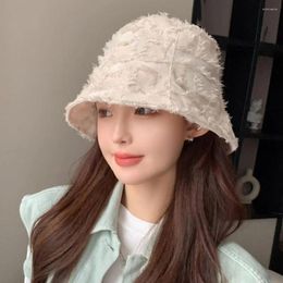 Berets Wide Brim Winter Hat Korean Style Fisherman Stylish Hats For Autumn Bucket Men