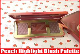 Face Makeup 3 Colors Blush Blusher Peach Glow Infused Powder Longlasting Highlighter Bronzers Eyeshadow Pressed Palette3660451