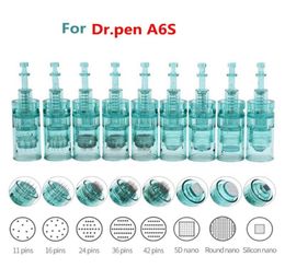 Tattoo Needles 2050PCS Dr Pen A6S Cartridges Derma Replacement Head 11 16 36 42 Pin Nano Microneedle Skin Care Needling Tip Needl4561373