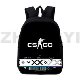 Backpacks Vintage Canvas CS GO 3D Print Backpacks 12/16 Inch Travel Leisure Backpack Women Boys Girls Anime CSGO School Bags Mens Book Bag