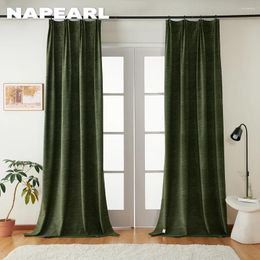 Curtain NAPEARL Modern Style Solid Blackout 70-80%shading Good Drapes Living Room Window Balcony Decor 1PC