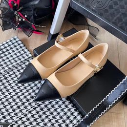 Designer luxury ballet flats genuine leather sandals Women loafers casual shoes wedding party dresses shoes