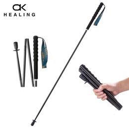 110g Ultra Light Weight Trekking Poles Folding Hiking Sticks Portable Carbon Fiber Collapsible Nordic Walking Cane Sticks Bags 240409