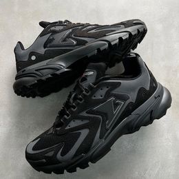 Designer Runner Tatic Men's Sneakers Fashion Mesh Suede costura de tênis B30 B30 Sapatos de corrida ao ar livre masculino B22