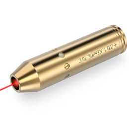 Scopes Red Bore Dot Laser Brass Boresight CAL Cartridge Bore Sighter For Scope Hunting Adjustment .223 7.62 9MM .308